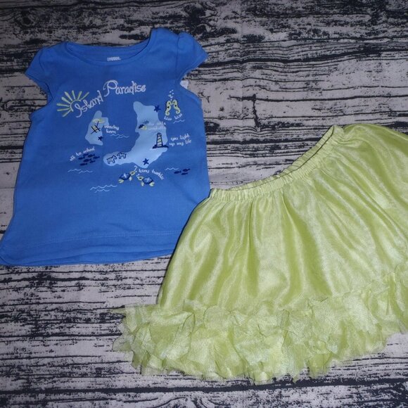 Gymboree Greek Isle Style 2T Top TuTu Diaper cover Outfit NWT - Picture 1 of 3